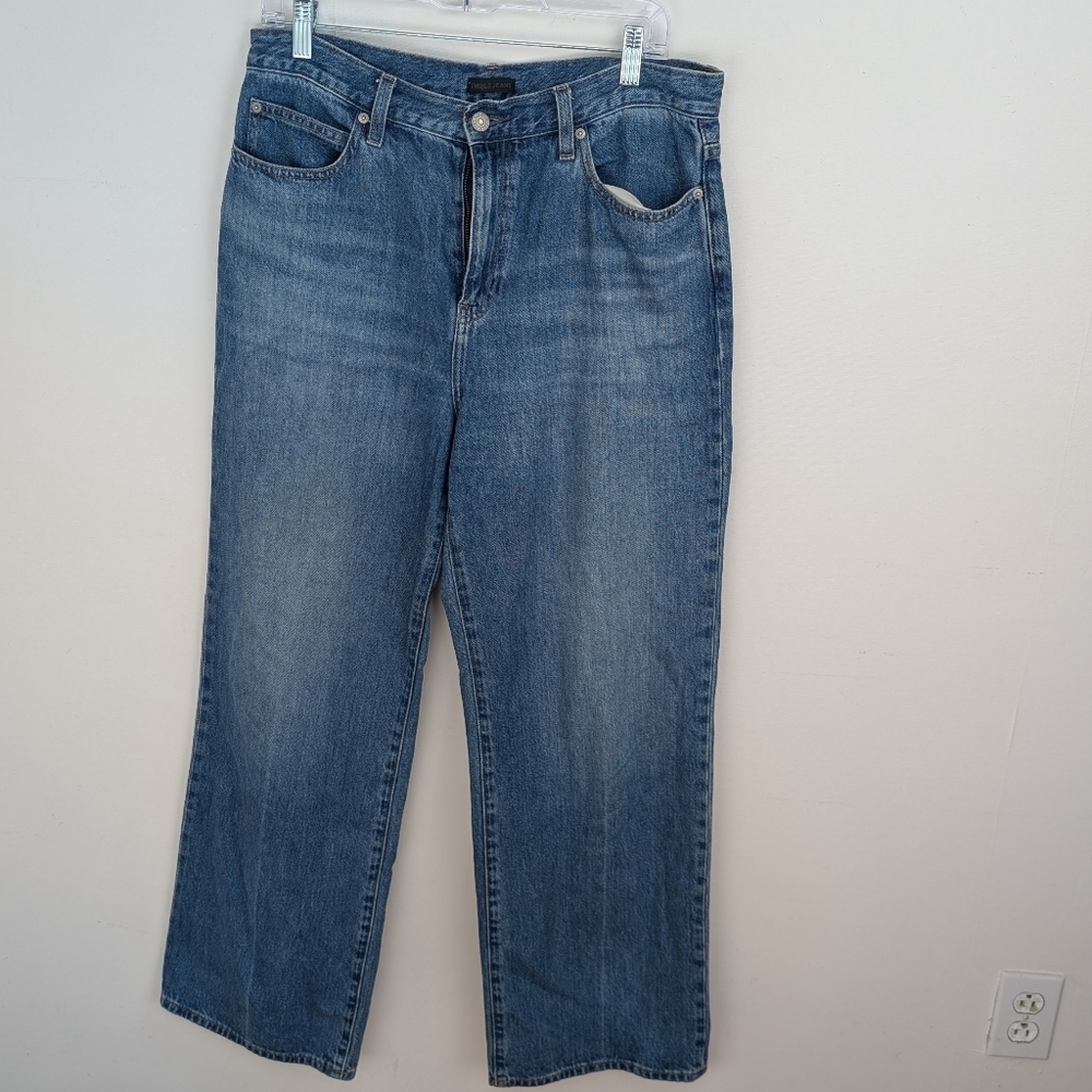 Uniqlo Women's Wide Leg Jeans - Medium Blue Denim